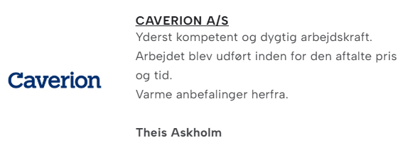 Caverion - reference